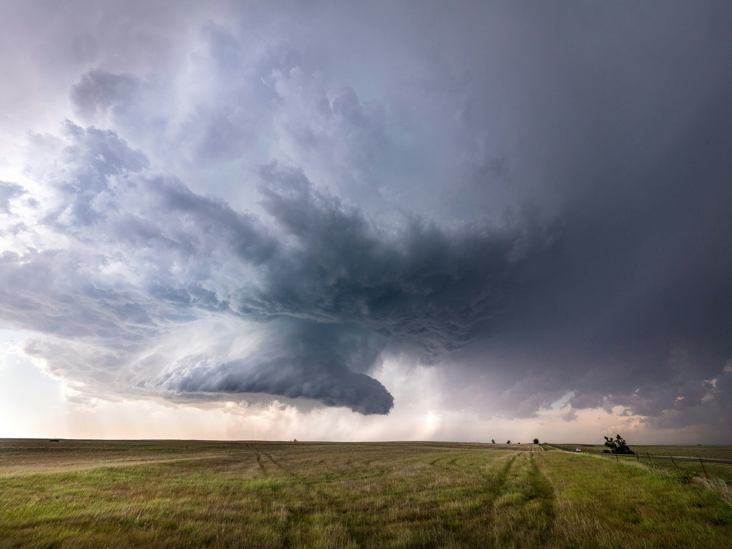 Wolken boven landschap
